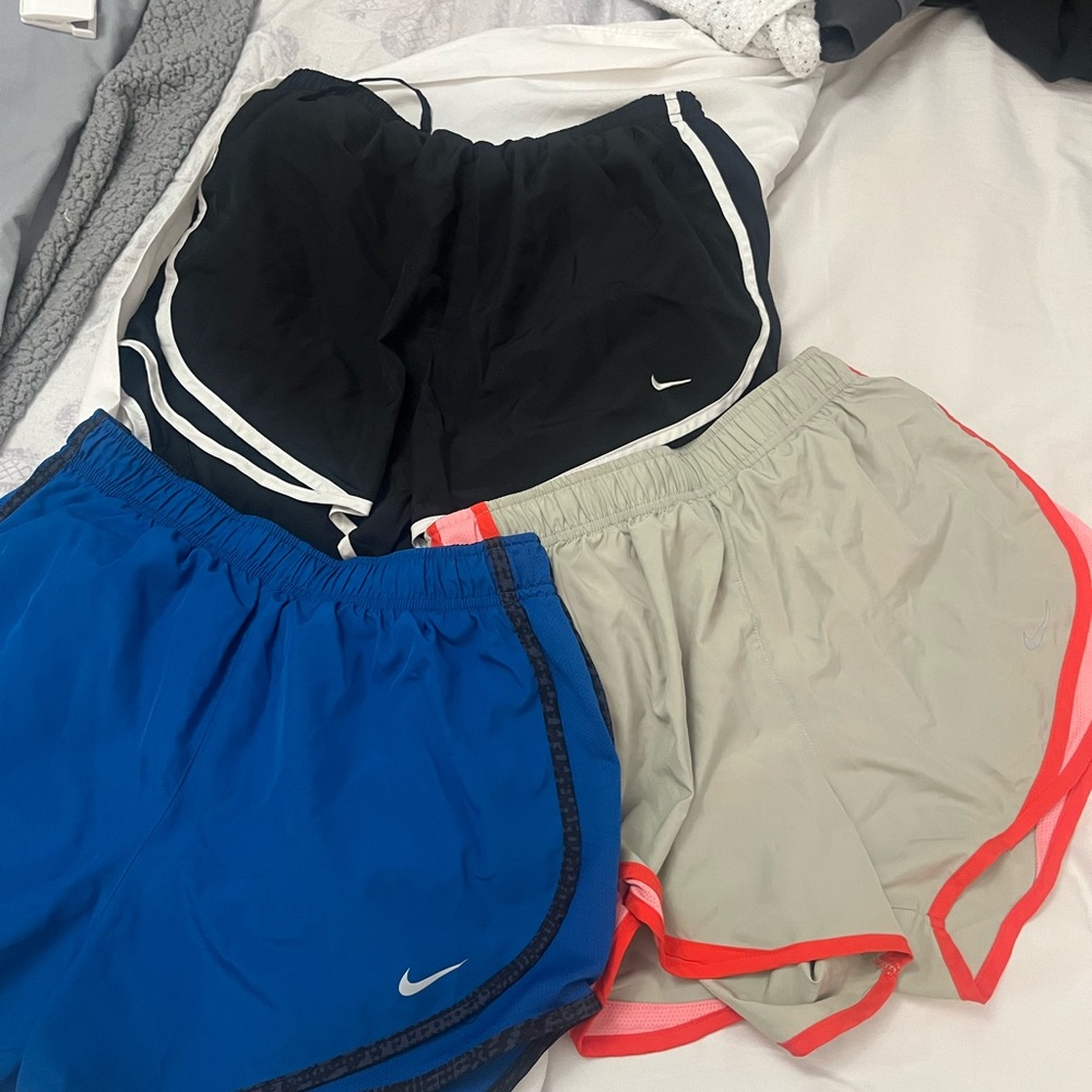 Nike Athletic Shorts Set - Black, Blue, Gray